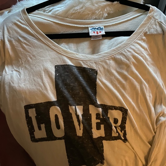 NEW Junk Food long sleeve graphic T-shorting cream with black graphic - Picture 9 of 9